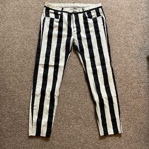 Zara pants black and white